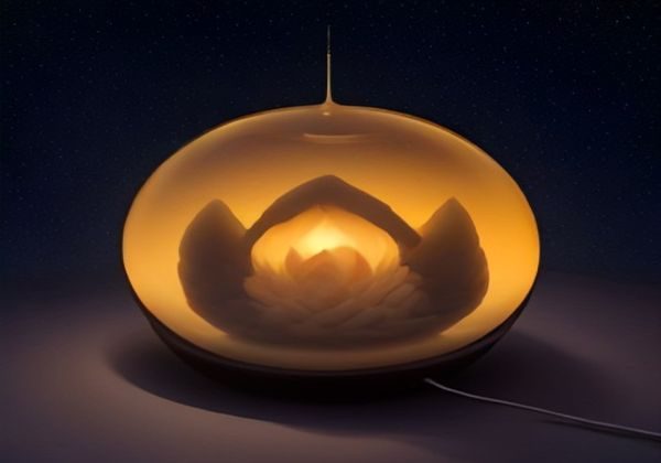手机屏幕上展示午夜导航移动端界面，深色主题圆角卡片清晰展示各类目入口，手指悬停点击状态