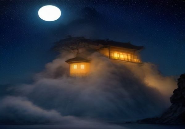 深夜工作者在昏暗灯光下使用笔记本电脑浏览午夜导航网址平台，屏幕发出蓝白光映照专注的面孔